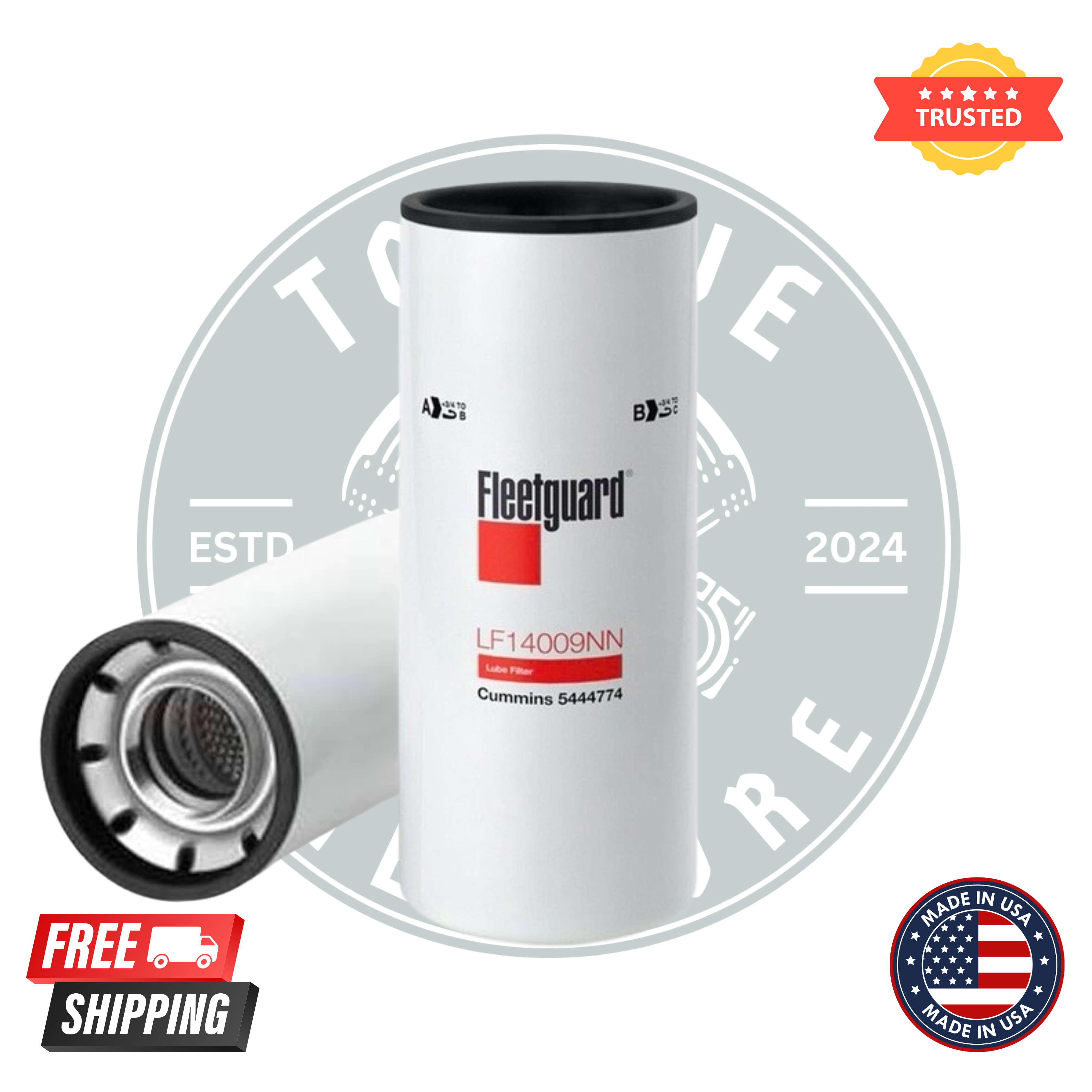 6 PACK Genuine Cummins Fleetguard Filter LF14009NN 5444774 ISL9 ISL