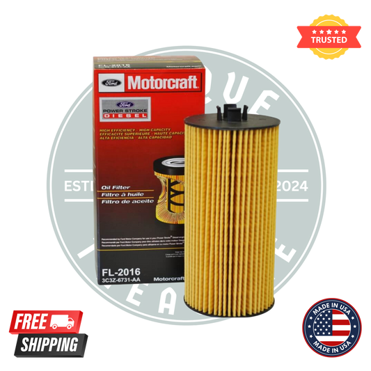 Motorcraft FL2016 Engine Oil Filter 3C3Z6731AA 2003-10 Fits Ford 6.0/6.4L Diesel
